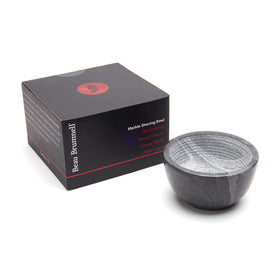 Beau Brummell heated bowl demonstrating heat retention to warm shaving lather