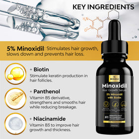 beaueli being applied to scalp illustrating targeted treatment and easy use