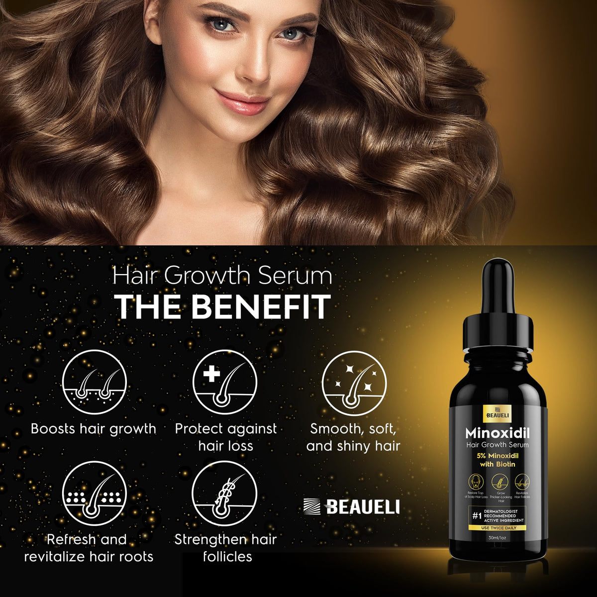 beaueli serum texture on hand demonstrating lightweight, non-greasy absorption