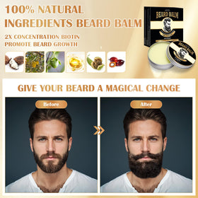 Beauntangly lifestyle image outdoors with man grooming beard, conveys confidence and freshness