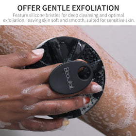 BEAUTAIL held in hand under shower demonstrating non-slip grip benefit