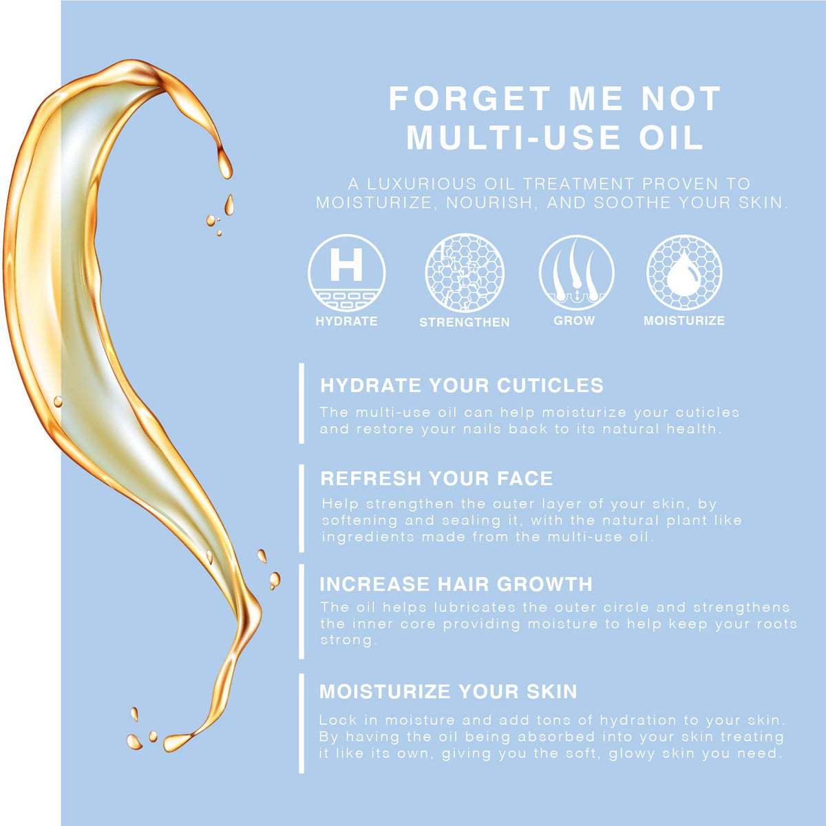 BEAUTE DE PROVENCE oil drops texture on glass showing lightweight absorption benefit