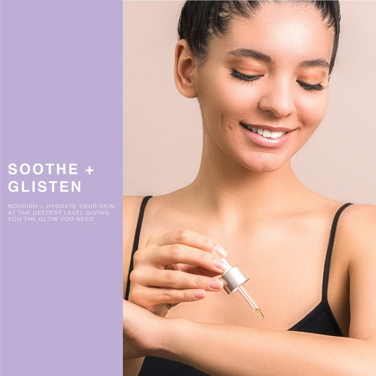 BEAUTE DE PROVENCE applied to skin demonstrating body use benefit: fast hydration