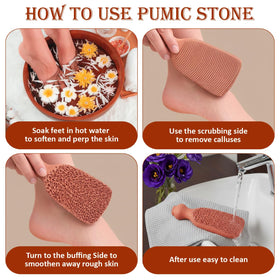 Beauticone pumice close-up of rough and smooth textures to remove calluses and soften skin