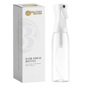 BeautifyBeauties clear front view showing bottle shape and capacity benefit
