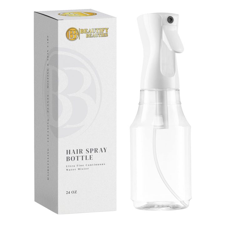 BeautifyBeauties front view of 24oz bottle showing shape and capacity benefit