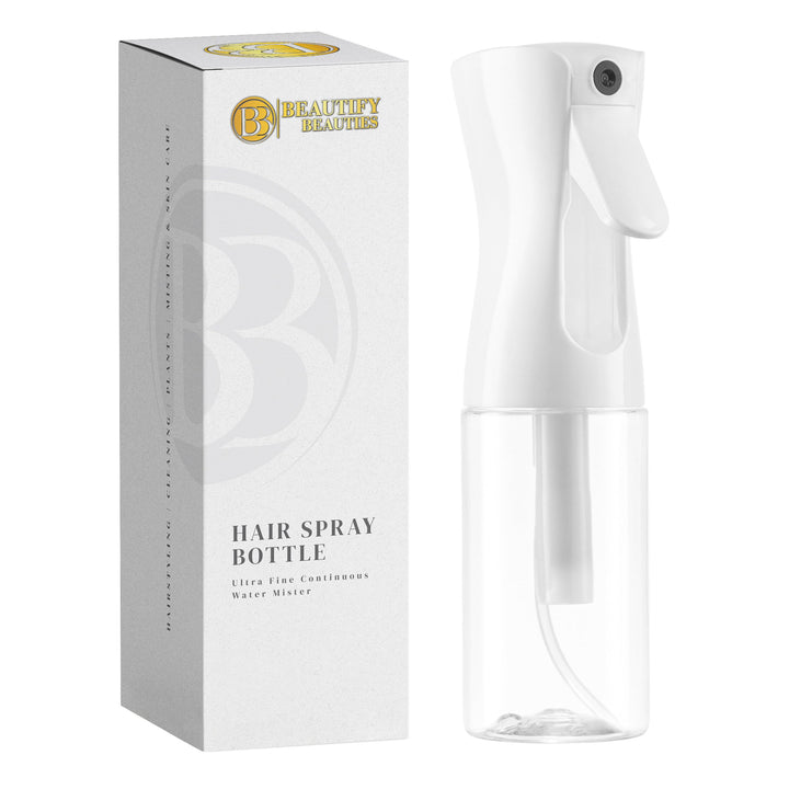 BeautifyBeauties clear bottle front view showing capacity and shape for easy monitoring