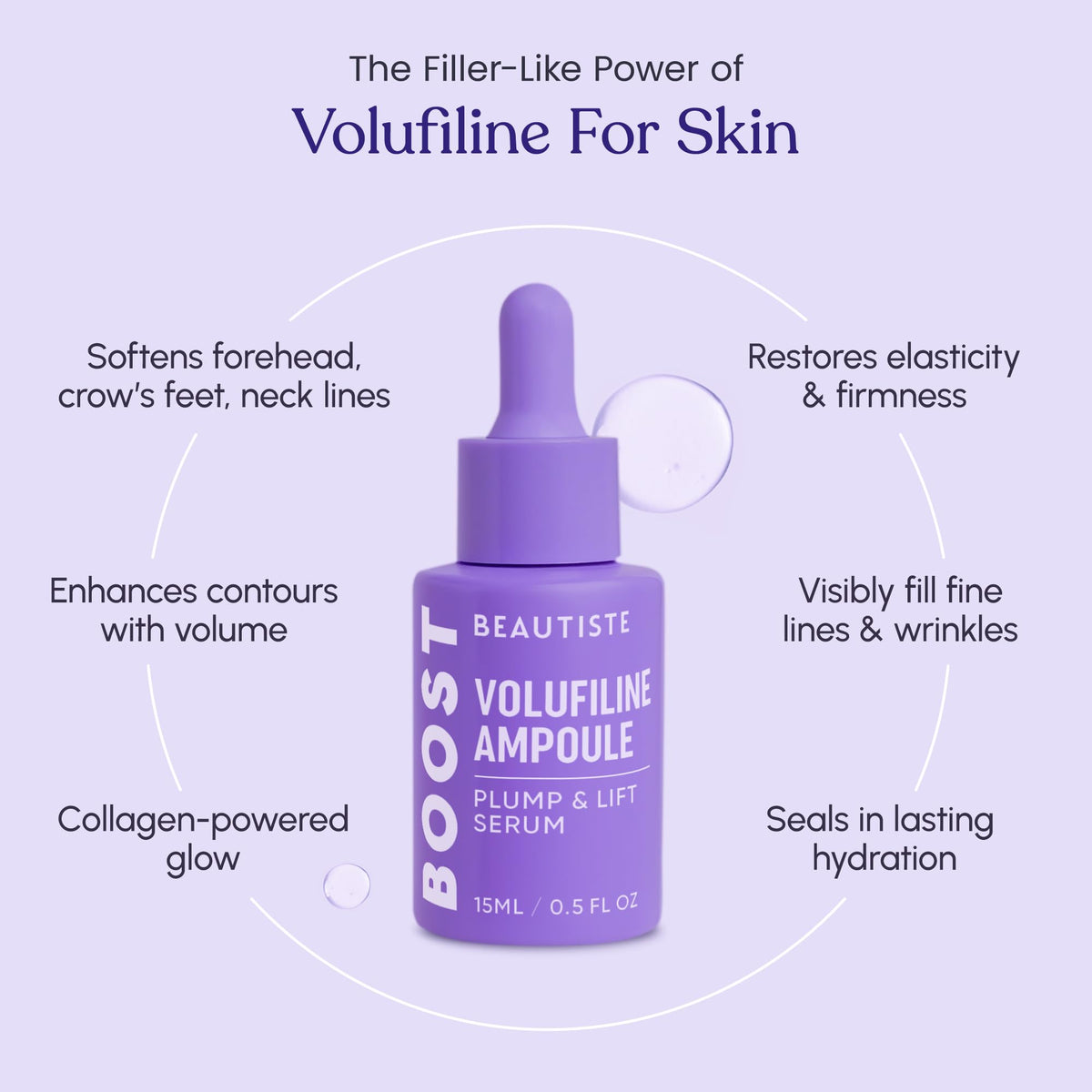 Beautiste BOOST dropper dispensing serum illustrating controlled application