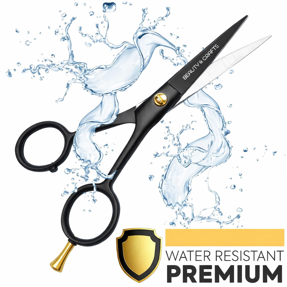 Beauty & Crafts close-up of German stainless steel blade edge demonstrating precise cutting performance