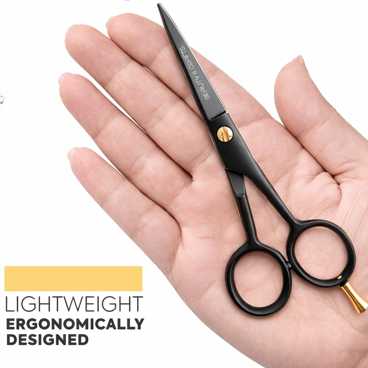 Beauty & Crafts premium pouch with scissors and combs organized for travel convenience