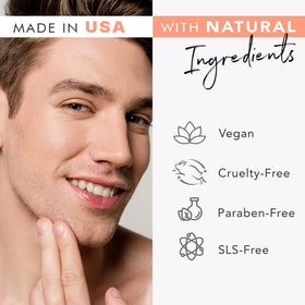 Beauty by Earth product in hand during application demonstrating easy use