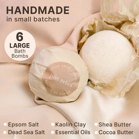 Beauty by Earth bath bomb fizzing in tub, creating calming aroma and moisturizing water