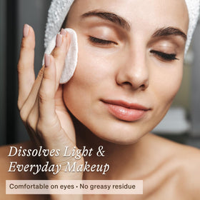 Beauty by Earth close-up pour of liquid showing lightweight, fast-acting formula