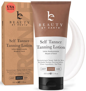 Beauty by Earth front packaging showing medium shade and benefits