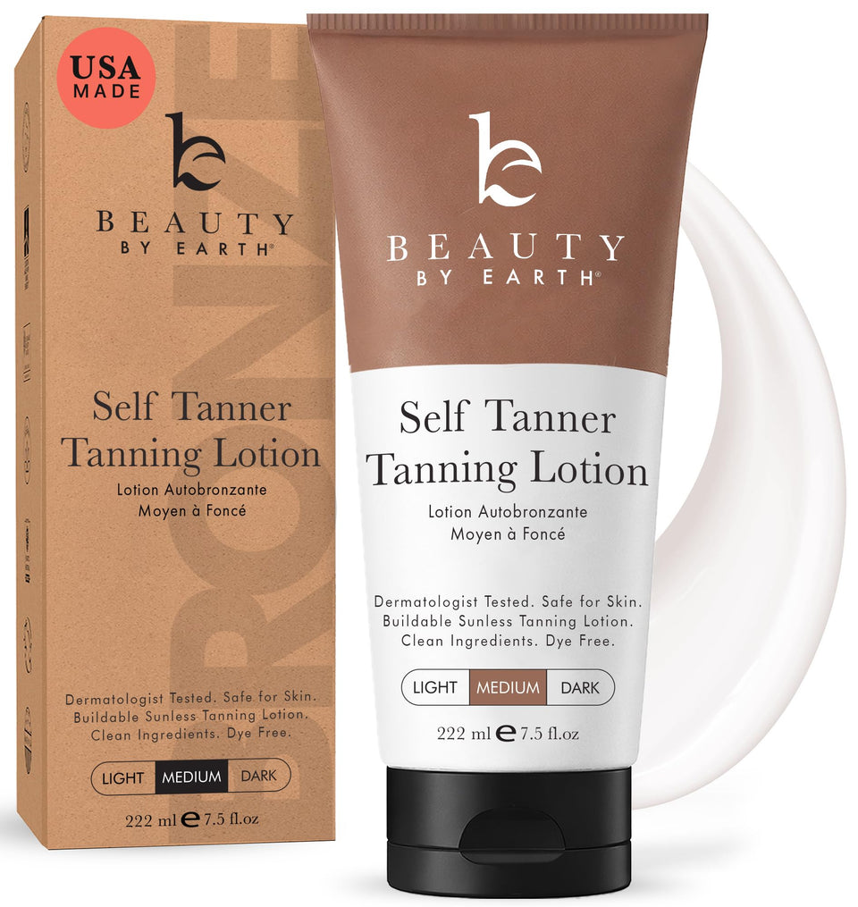 Beauty by Earth front packaging showing medium shade and benefits