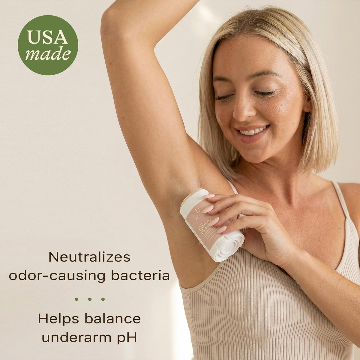Beauty by Earth botanicals and minerals used in deodorant offering natural odor control