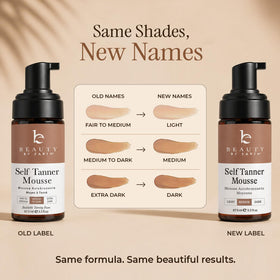 Beauty by Earth ingredient label closeup showing natural, organic components benefit