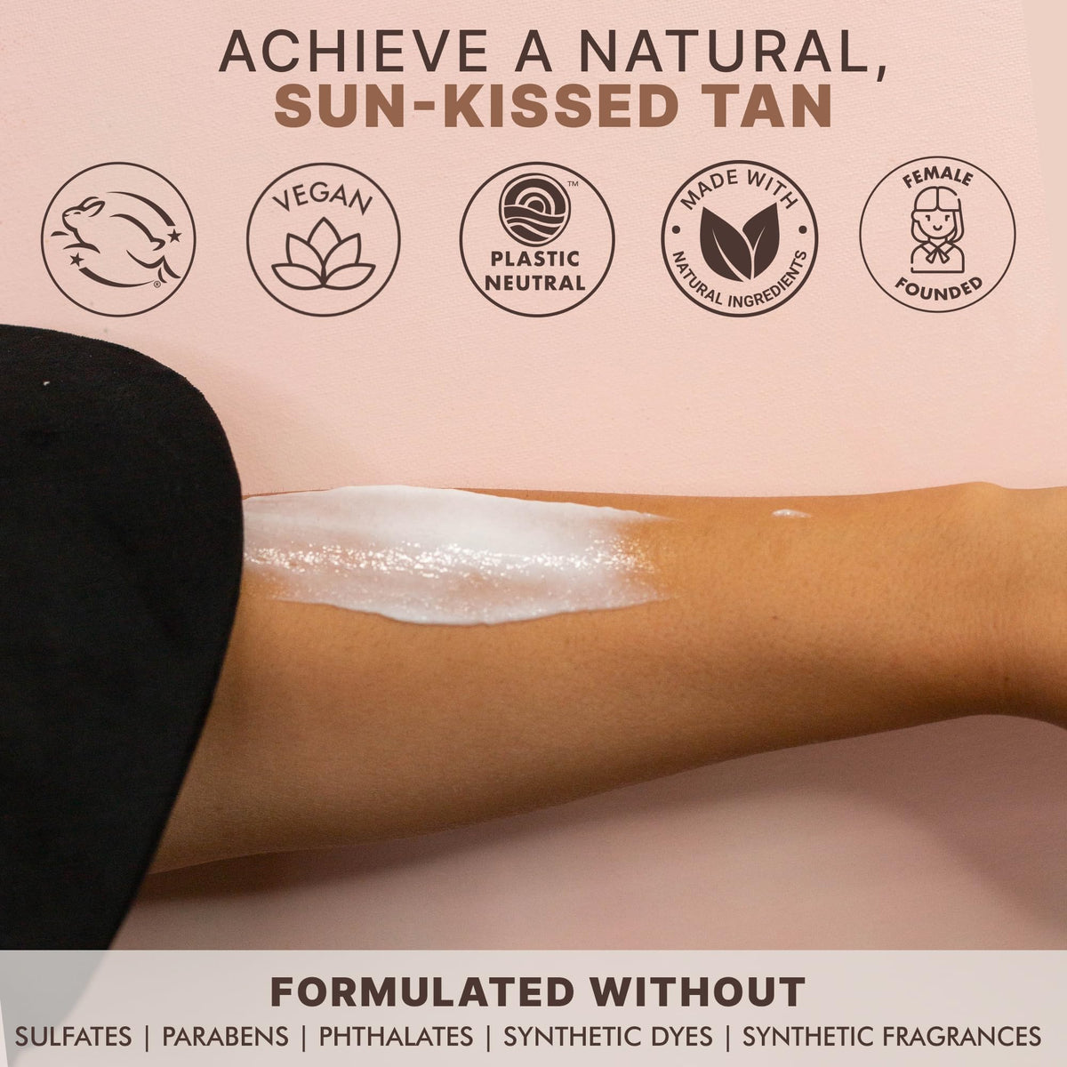 Beauty by Earth ingredients label closeup highlighting organic botanicals