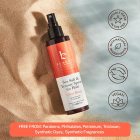 Beauty by Earth ingredients label highlighting organic aloe inclusion