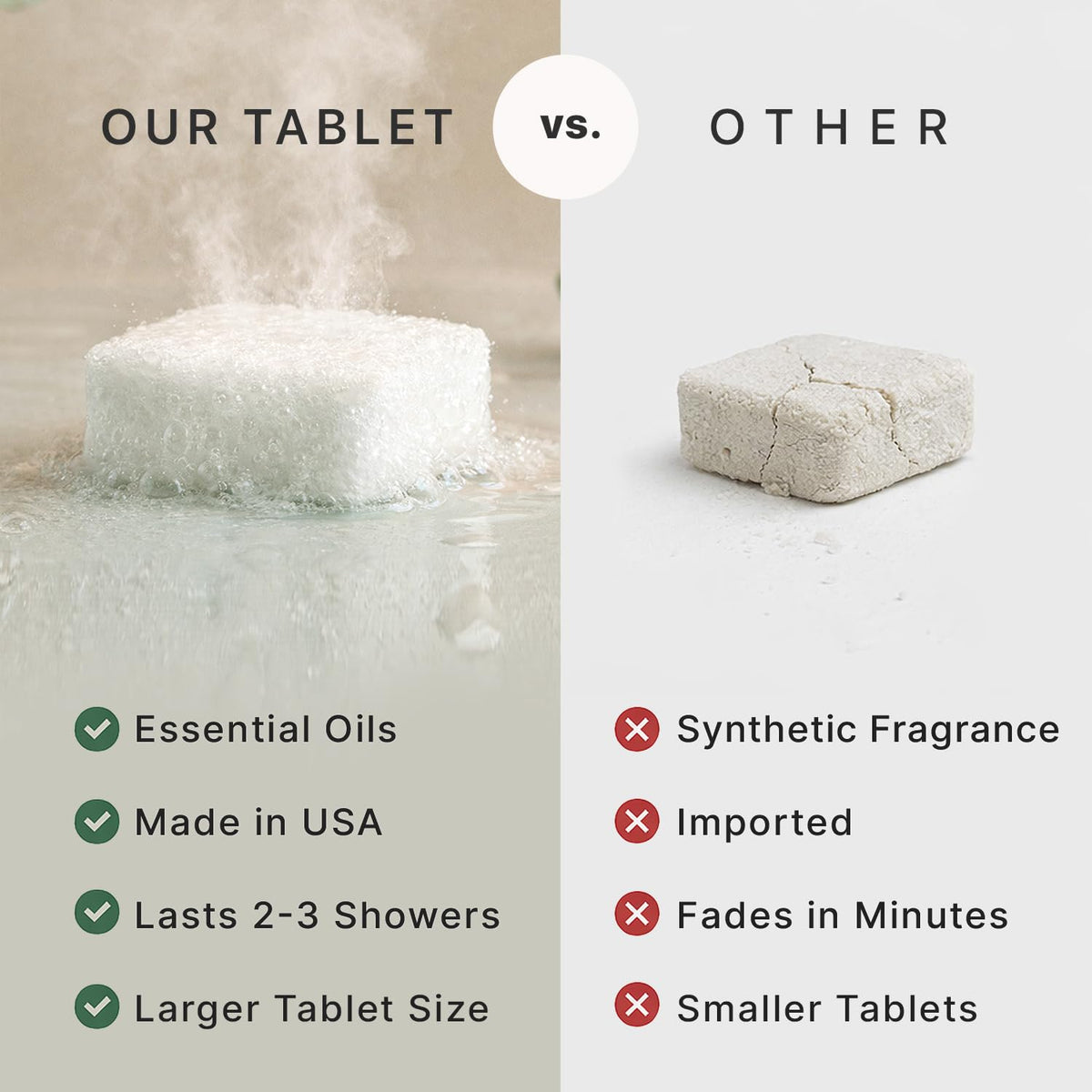 Beauty by Earth ingredients label listing eucalyptus and menthol benefits