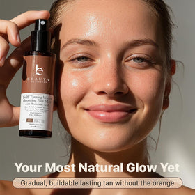 Beauty by Earth clear label and ingredient list highlighting natural organic components