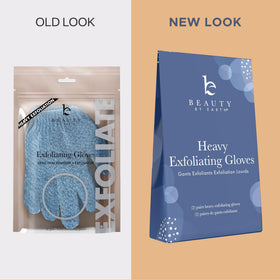 Beauty by Earth gloves staged in bathroom to show convenient shower use benefit