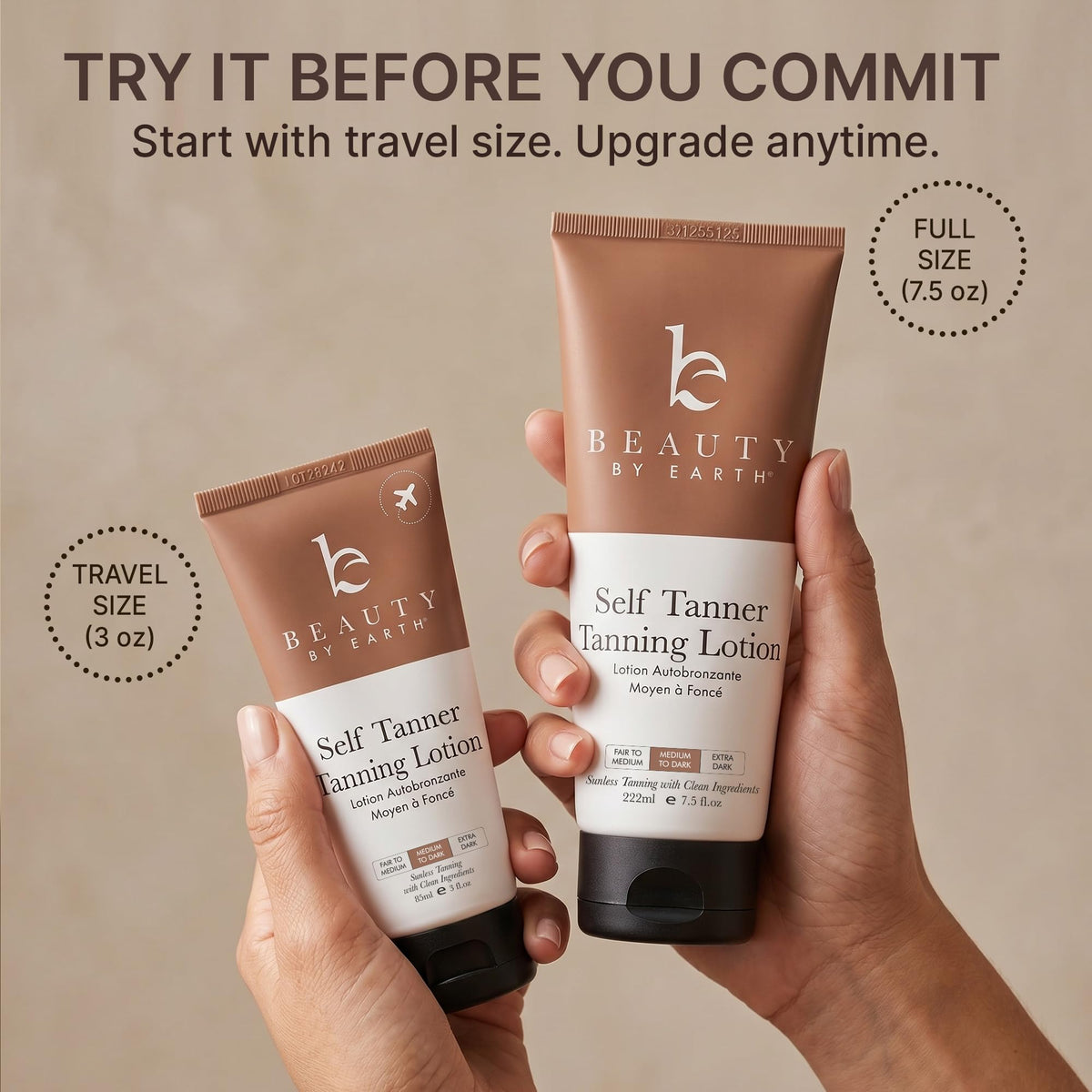 Beauty by Earth lifestyle beach bag showing effortless bronzing for outings