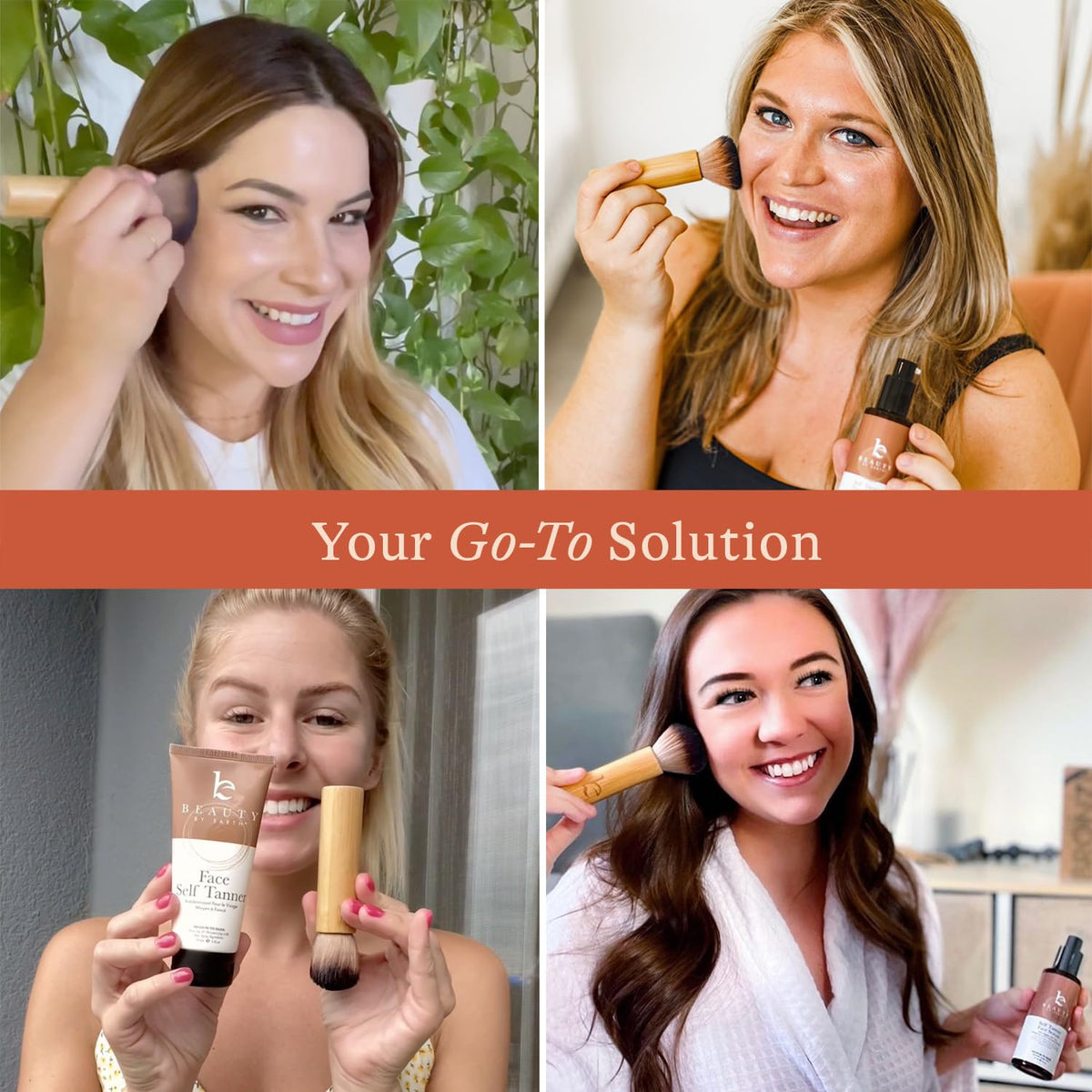Beauty by Earth brush inside travel bag demonstrating on-the-go convenience
