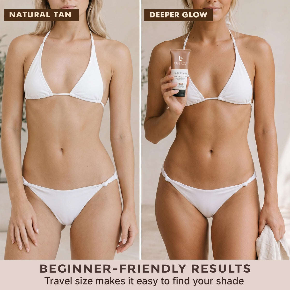 Beauty by Earth lotion pump close-up highlighting easy, controlled dispensing