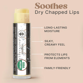 Beauty by Earth side label showing ingredient list and organic certification