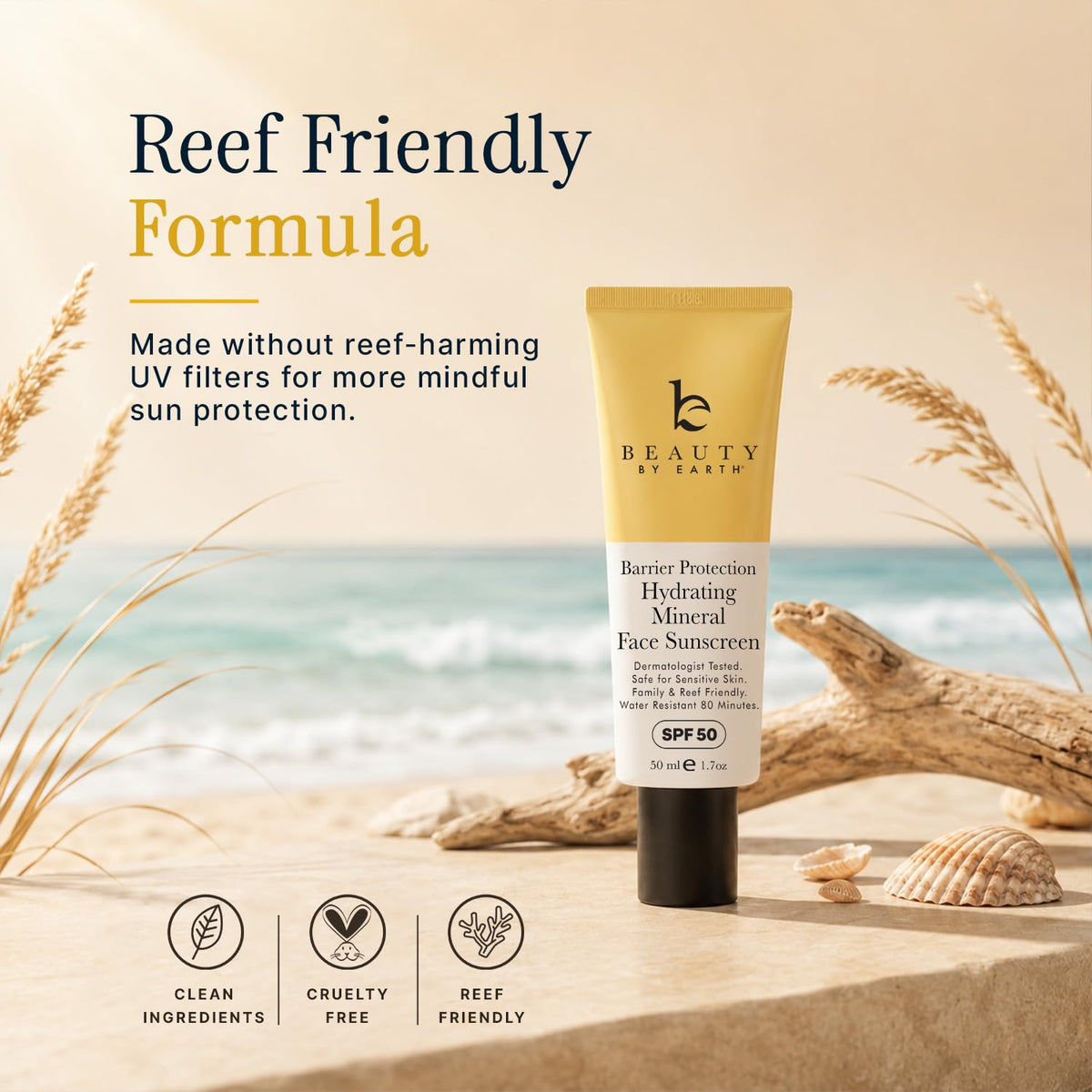 Beauty by Earth applied outdoors with sunlit background showing reliable protection