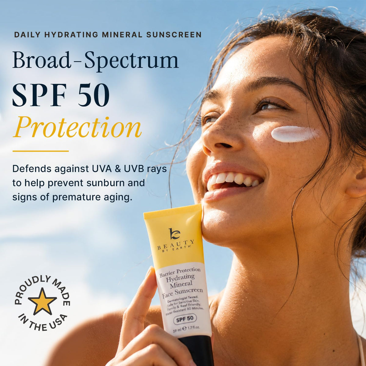 Beauty by Earth texture close-up highlighting lightweight hydration and blendability