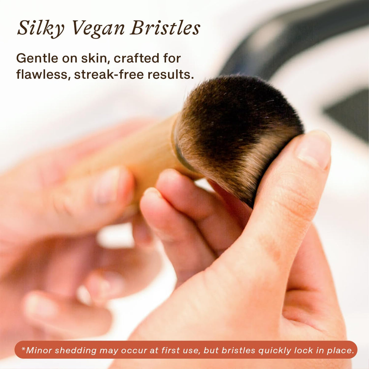 Beauty by Earth brush buffing self-tanner for even, natural-looking finish