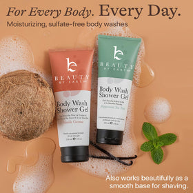 Beauty by Earth vanilla and coconut illustration, conveys gentle fragrance