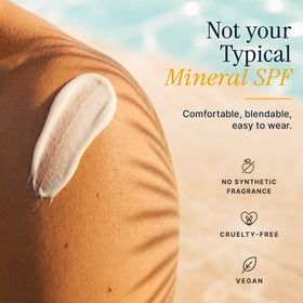 Beauty by Earth water resistant demo on wet skin showing 80 minute protection