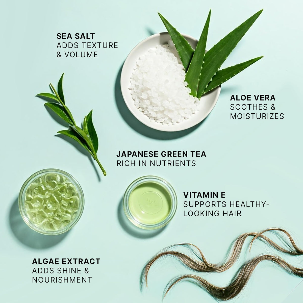 Beauty by Earth label closeup displaying organic ingredients and clean formula