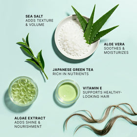 Beauty by Earth label closeup displaying organic ingredients and clean formula