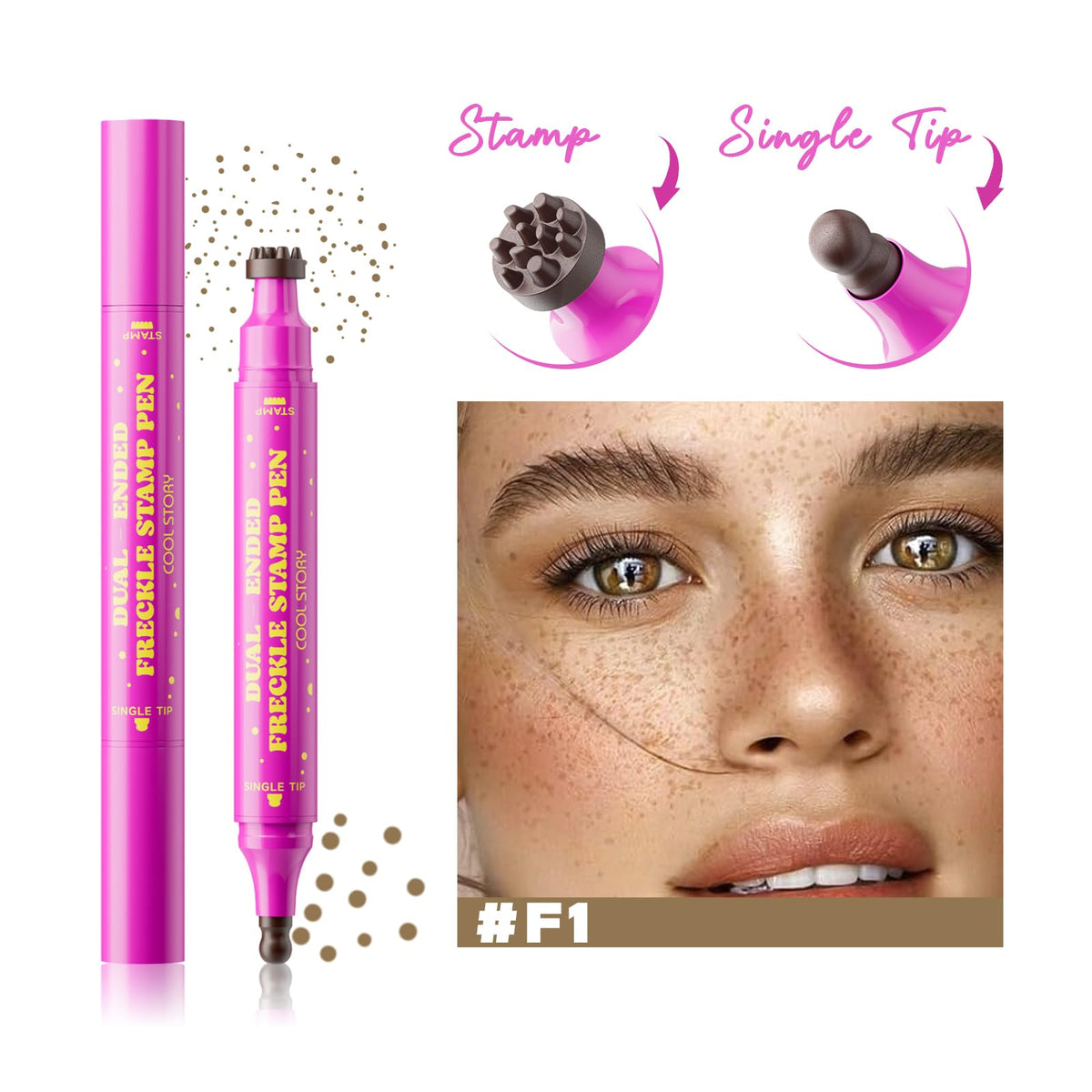 Beauty Glazed dual-ended detail highlighting stamp and precision tip for easy use