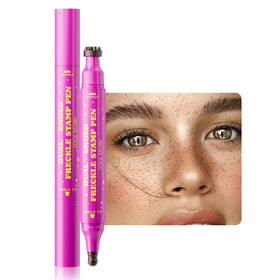 Beauty Glazed freckle pen front view showing compact dual-ended design and portability