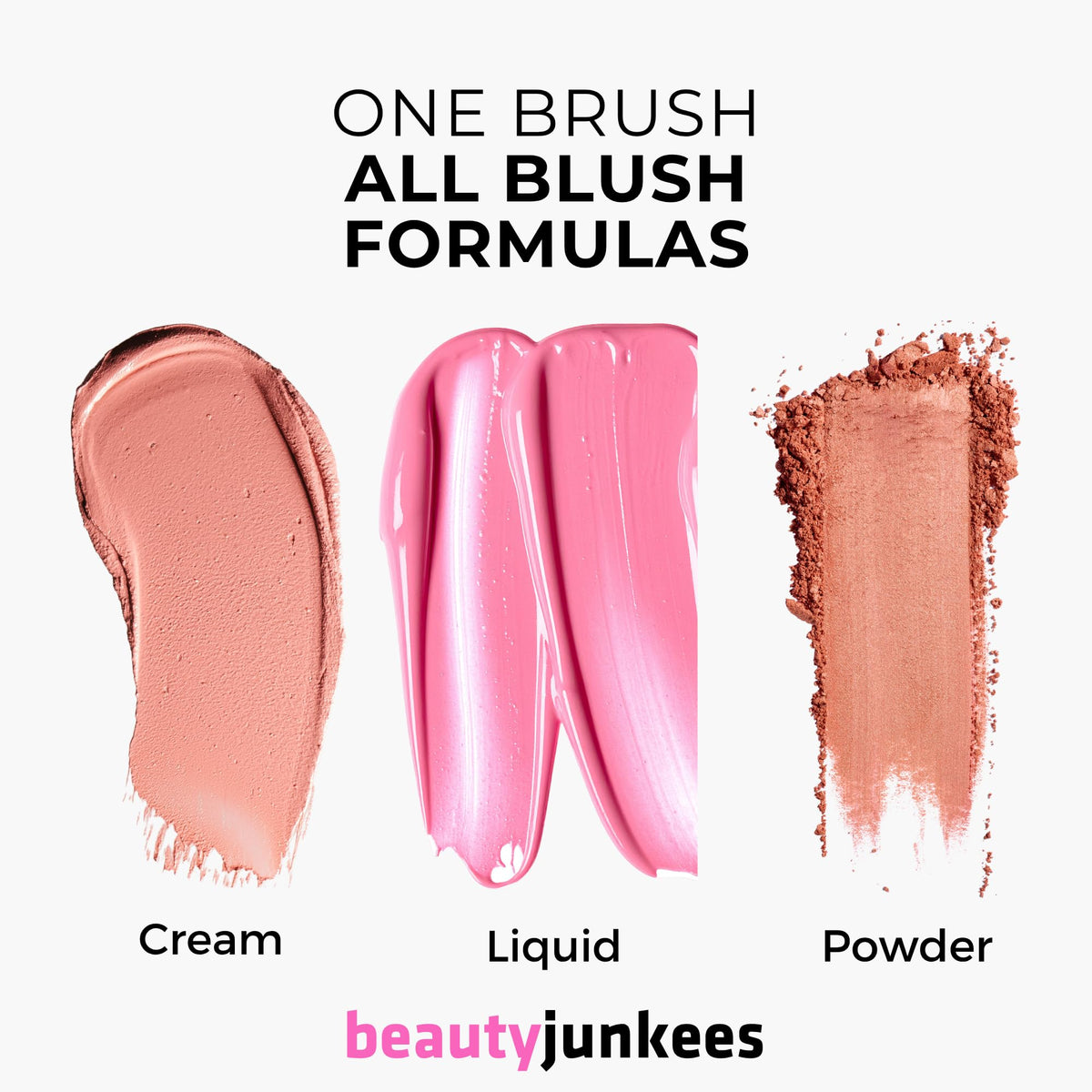 Beauty Junkees buffing powder bronzer to diffuse color evenly