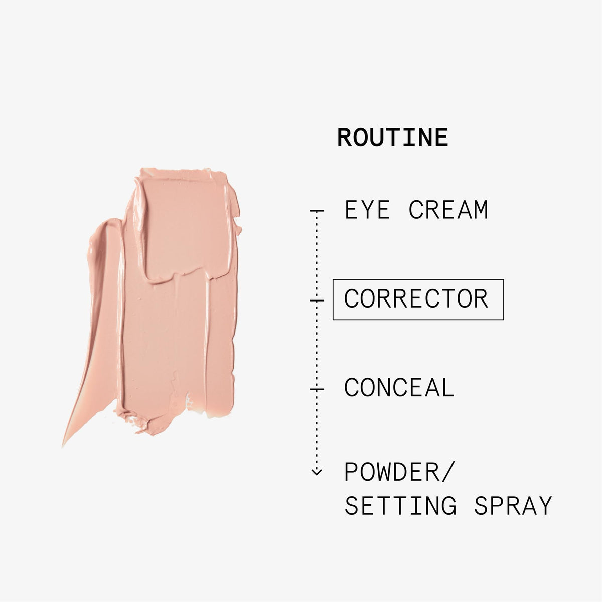 Beauty Pie before and after under-eye comparison showing reduced darkness and brightening