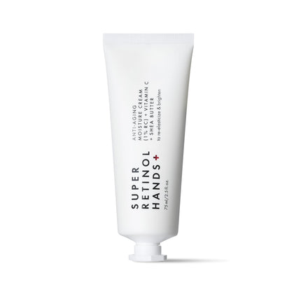 Beauty Pie hand cream front packaging showing elegant tube and branding benefits