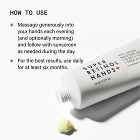 Beauty Pie 2.5 fl oz tube size comparison showing portable travel-friendly benefit