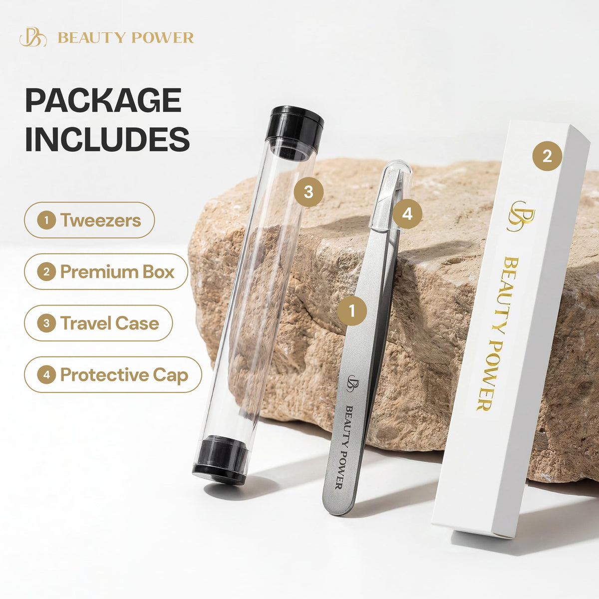 Beauty Power scale comparison with coin showing compact size for portability