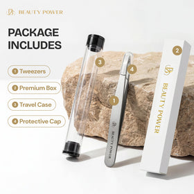 Beauty Power scale comparison with coin showing compact size for portability