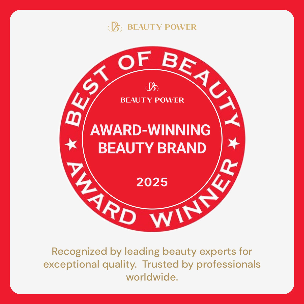 Beauty Power stainless steel edge reflection illustrating durable, corrosion-resistant construction
