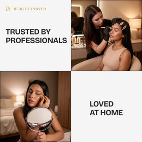 Beauty Power branded box with tweezer and accessories organized for gifting