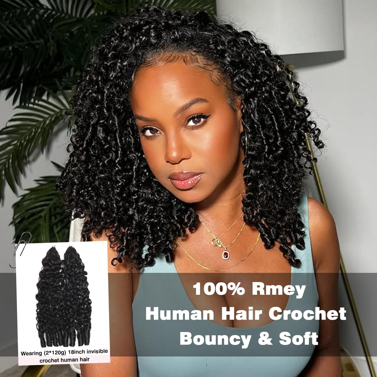 Beauty Queen hair strands beside ruler showing 16 inch length and true scale