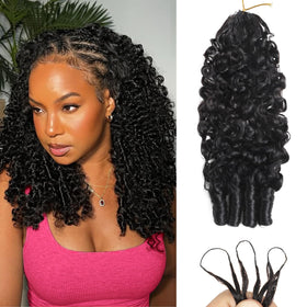 Beauty Queen front packaging showing neat bundle and included crochet hook benefit easy setup