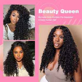 Beauty Queen hand-held strands highlighting soft remy texture and low-shed benefit